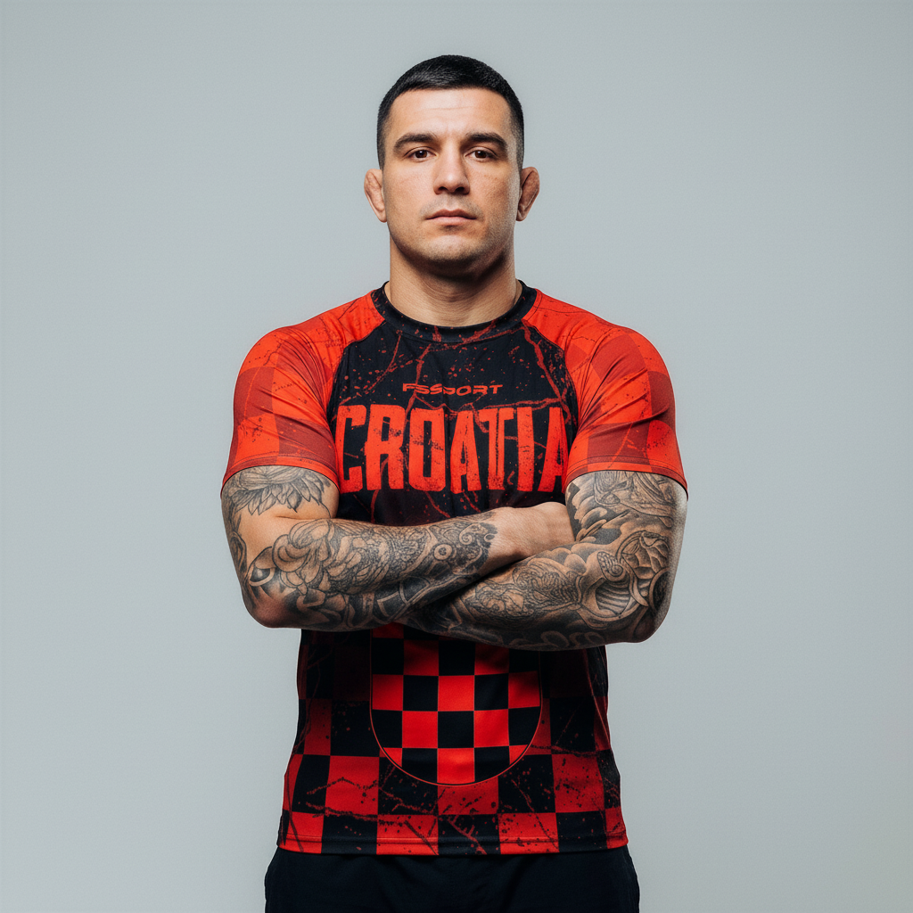CRVENA ŠAHOVNICA RASHGUARD