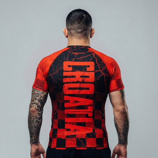 CRVENA ŠAHOVNICA RASHGUARD
